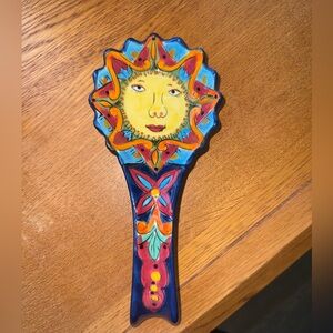 Handcrafted and hand painted Tabletop Gallery Sun Bohemian Kitchen Spoon Rest